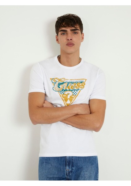 Triangle Guess Erkek Regular Fit T-Shirt