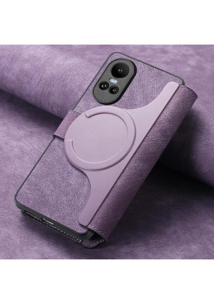 Oppo Oppo 10 5g Mıknatıs Koruyucu Malzeme Için Flip Case Retro Kart Standı (Yurt Dışından) fiyatları