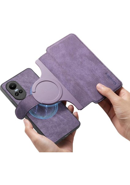 Oppo Oppo 10 5g Mıknatıs Koruyucu Malzeme Için Flip Case Retro Kart Standı (Yurt Dışından) fırsatları