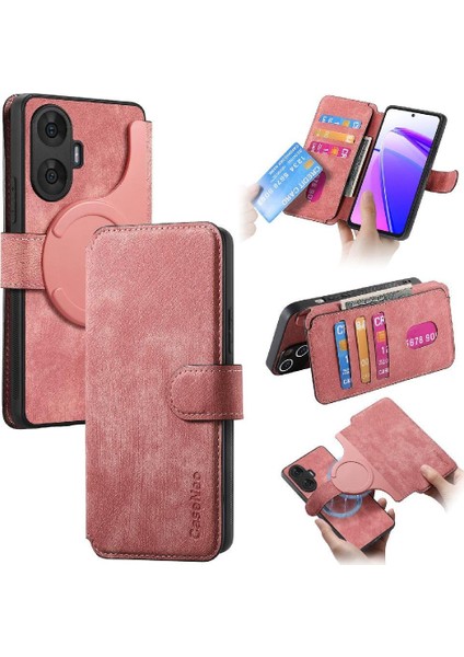 Realme C55 Mıknatıs Koruyucu Malzeme Için Flip Case Cüzdan Kart Standı Retro (Yurt Dışından)