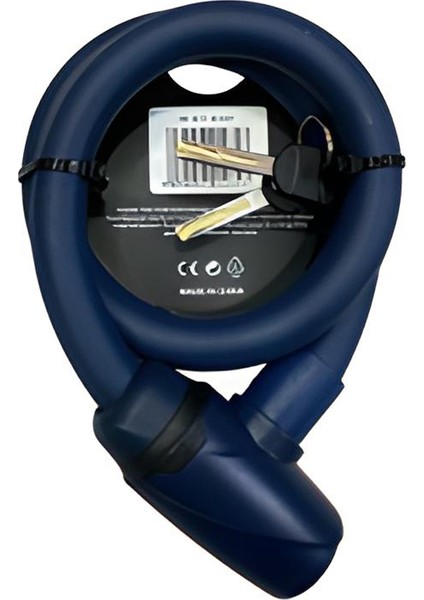 K805 Anahtarlı Kablo Kilit Mavi 15X650 mm