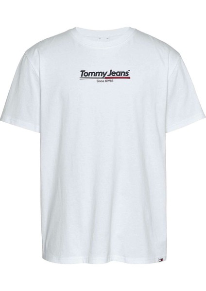 Tommy Jeans Erkek Regular Fit Rwb Tj Twıst Flag T-Shirt