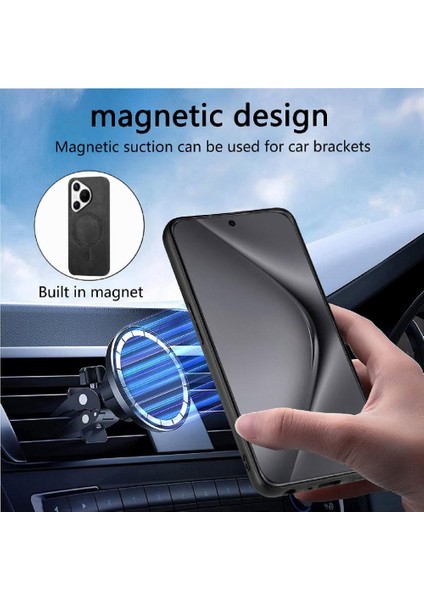 Huawei Pura 70 Magsafe Araba Mounts Için Flip Case Hafif Kablosuz Ince (Yurt Dışından)