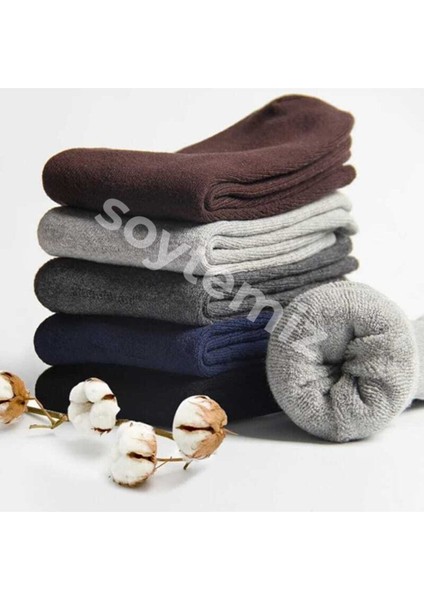 Erkek Havlu Çorap Kışlık 4 Çift Termal modelleri