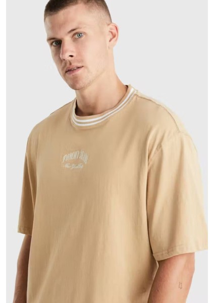 Oversized Tipping Tee Erkek T-Shirt -Dm0Dm18656