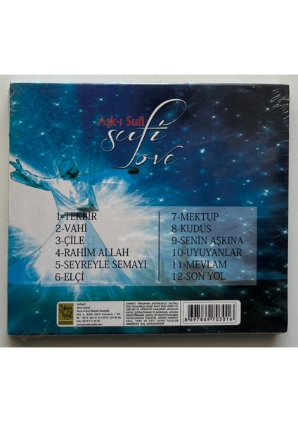 Aşk-I Sufi CD (Jelatininde Sıfır Orjnal Dönem Baskı Cd)