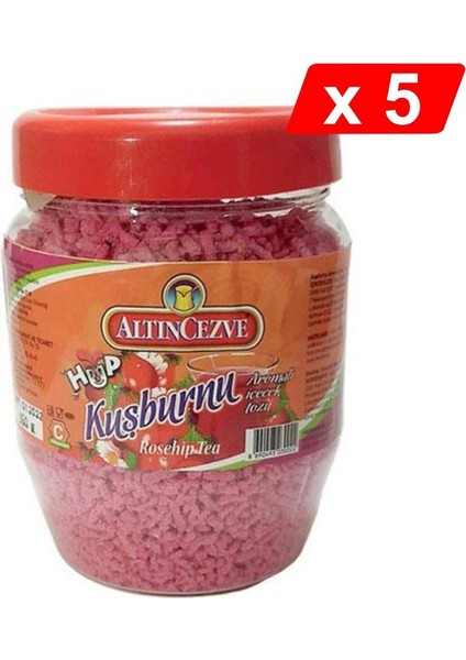 Granül Kuşburnu Aromalı Içecek Tozu 300 gr x 5'li Paket