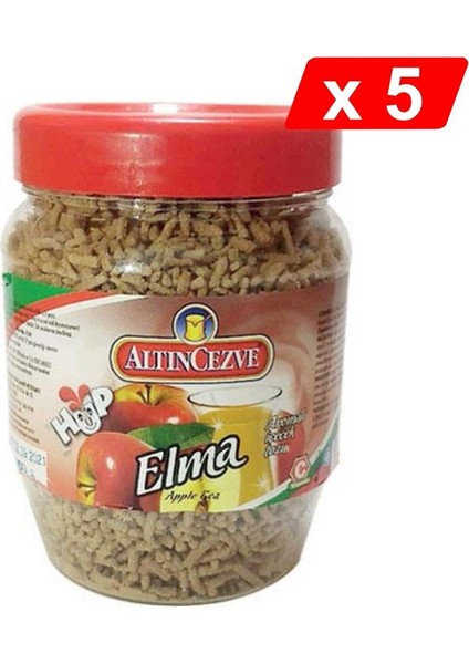 Granül Elma Aromalı Içecek Tozu 300 gr x 5'li Paket