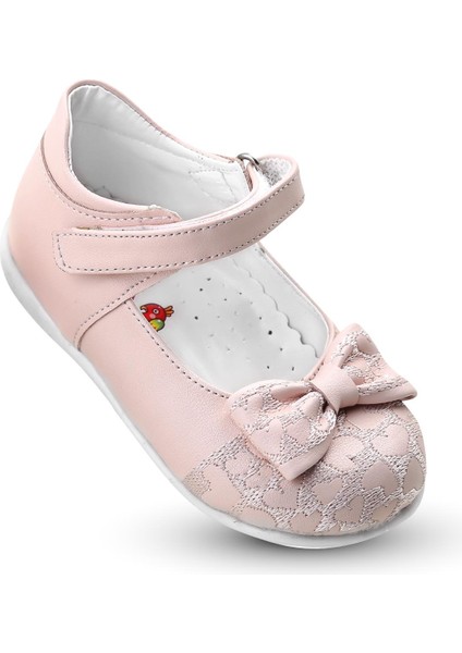 Kız Bebek Ortopedik Spor Babet Kaymaz Tabanlı İthal Deri 200 Pudra modelleri
