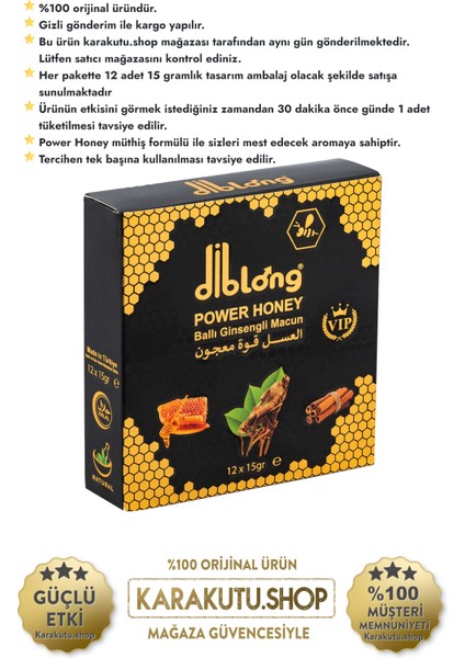 Dıblong Power Honey | Karakutu.shop