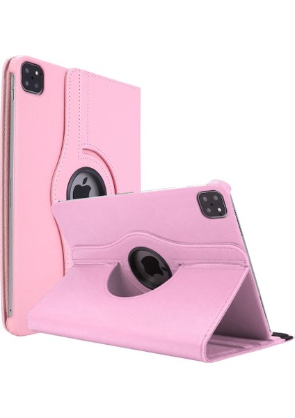 iPad Pro 4. Nesil M2 2022 11 Inç 360° Dönebilen Standlı Tablet Kılıfı Ekran Koruyucu ve Kalem Seti