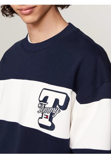 Tommy Hilfiger Tjm Rlx Cut & Sew Letter Crew