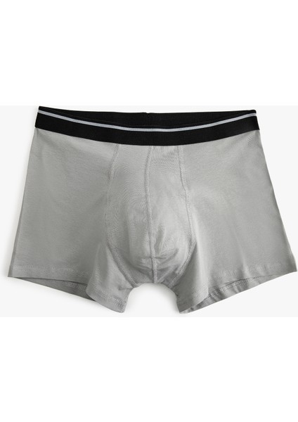 3'lü Boxer Seti Slim Fit Soyut Baskılı Pamuklu