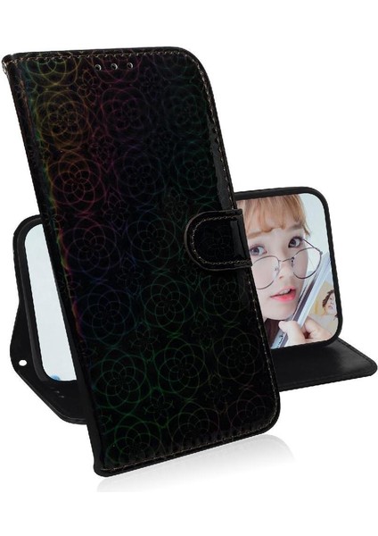 Xiaomi Poco M6 4g Için Flip Case Standı Tutucu Premium Pu Deri Glitter (Yurt Dışından)