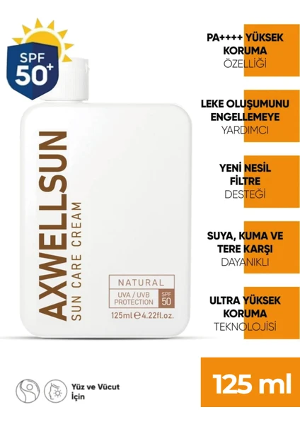 50 SPF+ Leke Karşıtı Nemlendirici Yüksek Koruma Güneş Kremi 125 ML