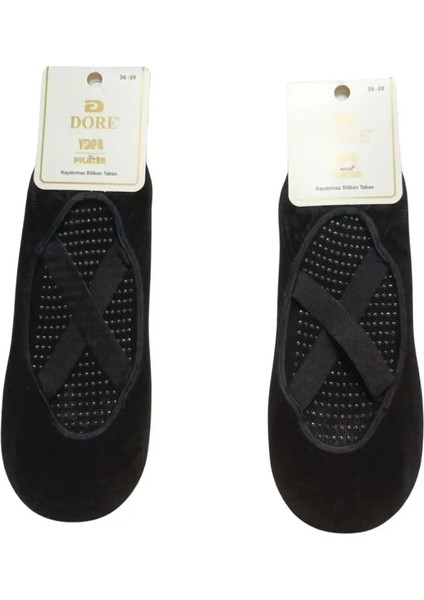 Kaydırmaz Silikon Taban Pilates-Yoga Çorabı 2 Adet
