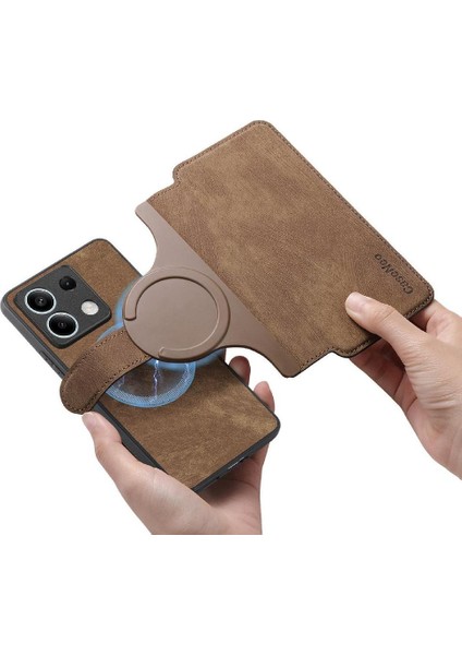 Xiaomi Redmi Not 13 Için Flip Case 5g Kart Standı Cüzdan Retro Mıknatıs (Yurt Dışından)