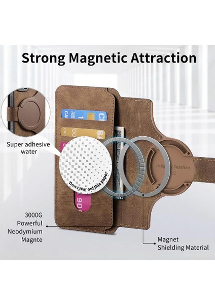 Xiaomi Redmi Not 13 Için Flip Case 5g Kart Standı Cüzdan Retro Mıknatıs (Yurt Dışından)