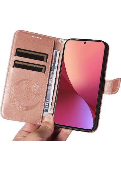 Xiaomi 12 Için Flip Case Yüksek Kalite Deri Ayrılabilir El Kayışı ile (Yurt Dışından)