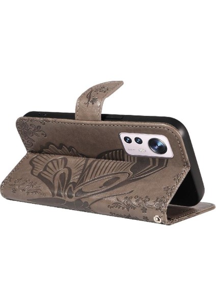 - 9117 Xiaomi 12 Için Flip Case Yüksek Kalite Deri Ayrılabilir El Kayışı ile (Yurt Dışından)