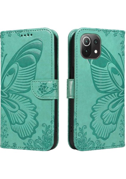 Kredi Kartı Yuvası ile Xiaomi 11 Lite Ayrılabilir El Kayışı Için Flip Case (Yurt Dışından)