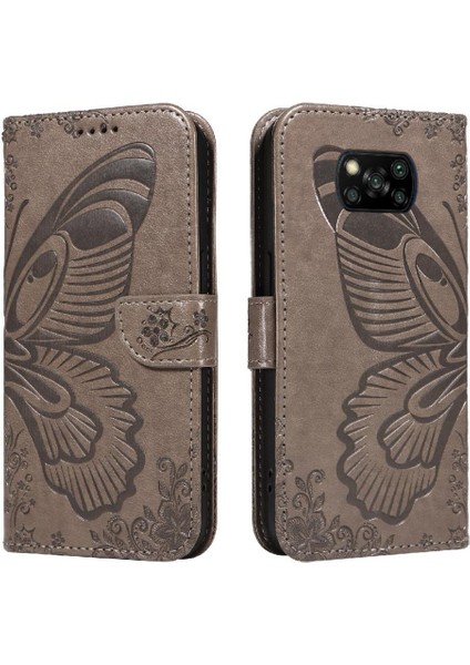 - 9117 Xiaomi Poco X3 Için Flip Case/x3 Pro/x3 Nfc Kart ile Ayrılabilir El Kayışı (Yurt Dışından)