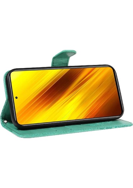 - 9117 Xiaomi Poco X3 Için Flip Case/x3 Pro/x3 Nfc Kart ile Ayrılabilir El Kayışı (Yurt Dışından)