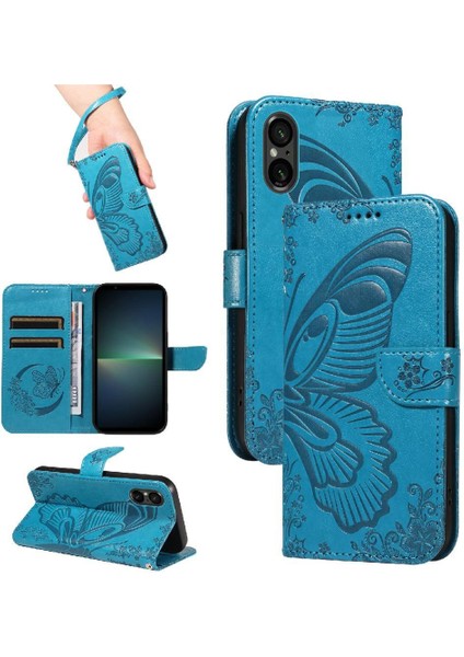 - 9117 Kredi Kartı Yuvası Yüksek Kaliteli Deri ile Sony Xperia 5 V Için Flip Case (Yurt Dışından) indirimleri