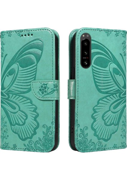 - 9117 Kredi Kartı Yuvası ile Sony Xperia 5 Iv Için Flip Case Yüksek Kalite Deri (Yurt Dışından) modelleri