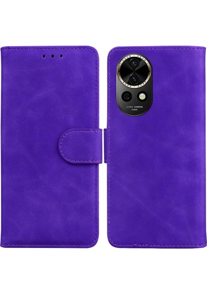 - 9117 Huawei Nova 12 Için Flip Case Kart Yuvası Premium Pu Deri Standı Tutucu (Yurt Dışından)