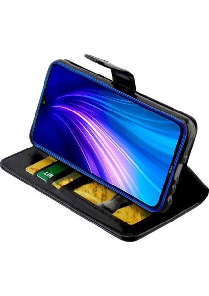 - 9117 Xiaomi Redmi Not 8 Için Flip Case Pu Deri Kickstand Manyetik Kapatma (Yurt Dışından)