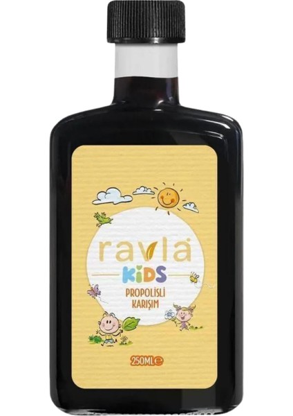 RAVLA Çocuklar İçin Özel Zencefilli Propolisli  Karışım -250ML