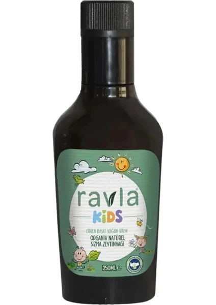 Kids Yüksek Polifenollü Organik Naturel Sızma Zeytinyağı (Antioksidan Analizli) - 250ml