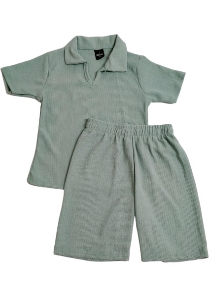 Erkek Çocuk V Yaka Şortlu Takım