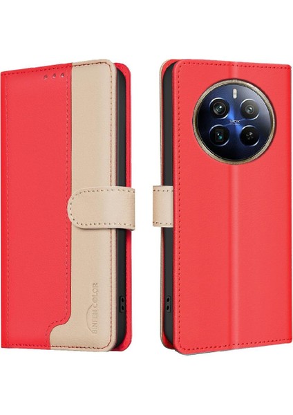 - 9117 Realme 12 Pro Artı Darbeye Dayanıklı Tpu Iç Kabuk Kart Yuvaları Için Flip Case (Yurt Dışından)