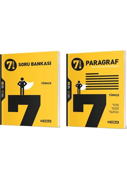 Hız Yayınları 7. Sınıf Türkçe Soru Bankası - Paragraf Soru Bankası 2'li Set