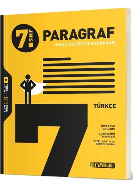 Hız Yayınları 7. Sınıf Türkçe Soru Bankası - Paragraf Soru Bankası 2'li Set