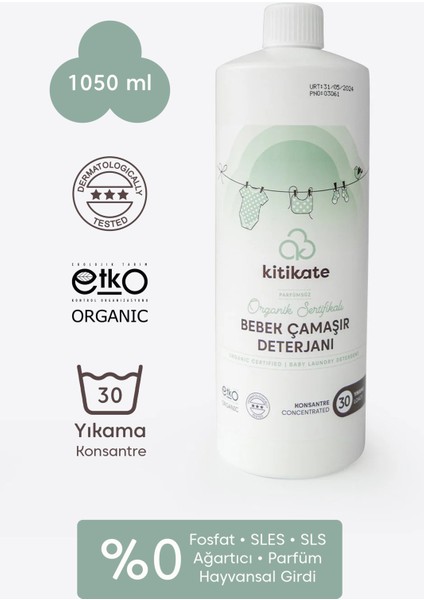 Organik Bebek Çamaşır Deterjanı 1050ML