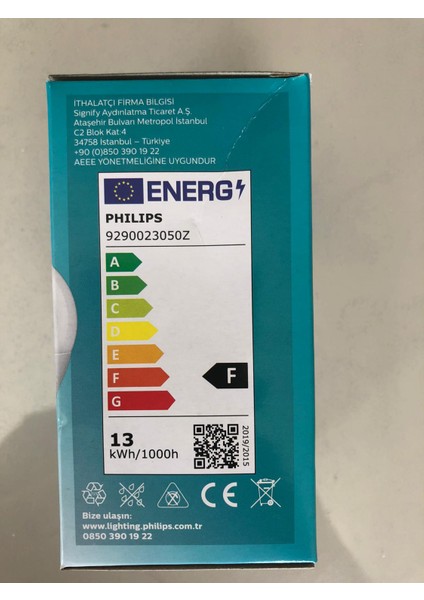 6 Adet 13W=90W 1350 Lümen LED Lamba 3000 Kelvin Sarı