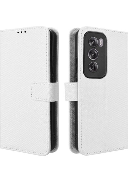 - 17423 Oppo RENO12 5g Kickstand Kapak Kart Tutucu Manyetik Cüzdan Için Kılıf (Yurt Dışından)