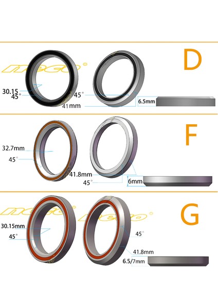 Bir Stil Neco Bisiklet Rulman Kulaklık Bisiklet Od Id Yol Mtb Çatal Rulman Dev Yol Bisikleti Dh Için (Yurt Dışından) modelleri