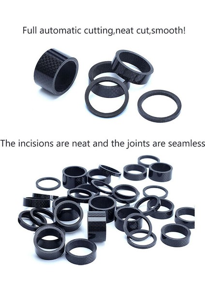 11PC Tarzı Bucklos Bisiklet Karbon Fiber Spacer mm Mtb Kulaklık Yıkama Çatal Tüp Spacer Dağ Bisikleti Aksesuarları (Yurt Dışından) fırsatları