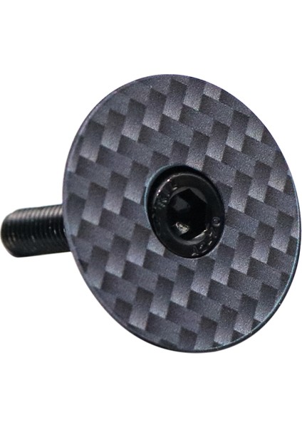 Siyah Stil Bisiklet Kase Kapağı Karbon Fiber Kulaklık Kök Üst Kapağı Dağ Yol Bisikleti Superlight Çatal Tüp Kulaklık Kapağı Cıvata Bisiklet Parçaları (Yurt Dışından) fırsatları