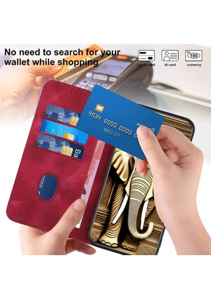 - 17423 Realme C30 Manyetik Kart Tutucu Için Flip Case Darbeye Deri Kılıf Flip (Yurt Dışından) fırsatları