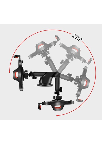 Profesyonel Araç Içi Telefon Tutucu Vantuzlu Model iPhone Uyumlu Kullanımı Kolay Güçlü Tutucu Samsung Uyumlu Xiaomi Uyumlu Y12-G2