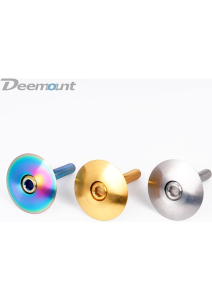 Parlak Stil Deemount Titanyum Kap W M6 * 35MM Cıvata Bisiklet Kulaklık Kök Üst Kapak Kapak Uyar Ube Ti Vidalar Mtb Bisiklet Sabitleme (Yurt Dışından)