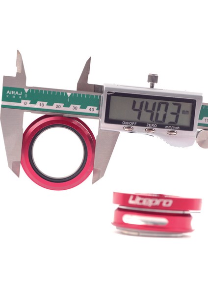 Kırmızı Stil Litepro Katlanır Bisiklet Kulaklık Direksiyon Serisi Kapak Iç Mühürlü Bisiklet Rulman Alüminyum Alaşımlı Ultralight Bmx Parçaları (Yurt Dışından) indirimleri