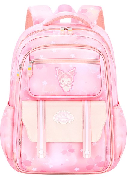 Öğrenciler Için Sevimli, Hafif ve Yük Azaltıcı Okul Çantası1-3-6kızların Sınıf Sırt Çantası Pembe Trompet (Yurt Dışından)
