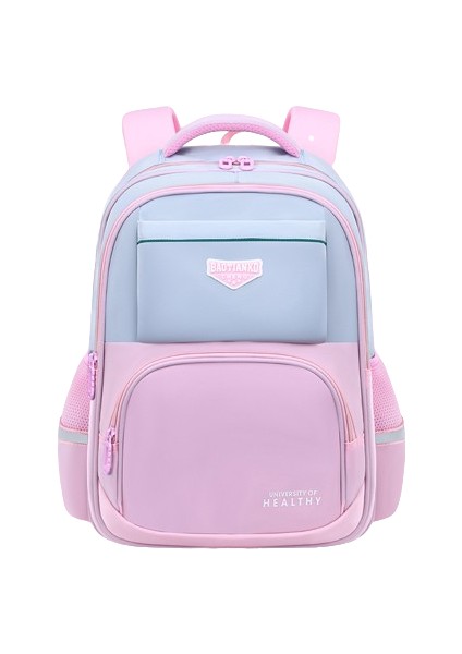 Yeni Okul Çantası, Hafif, Omurgayı Koruyan, Su Geçirmez, Aşınmaya Dayanıklı, Geniş Kapasiteli Çocuk Sırt Çantası Pembe (Yurt Dışından)
