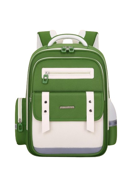 Çocuk Okul Çantası, Bel ve Omurga Korumalı, Hafif, Yük Azaltıcı, Su Geçirmez Ilkokul Sırt Çantası Yeşil Büyük Boy (Yurt Dışından)